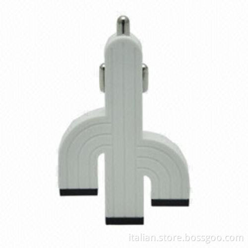 Multicolor Y-style dual USB car charger